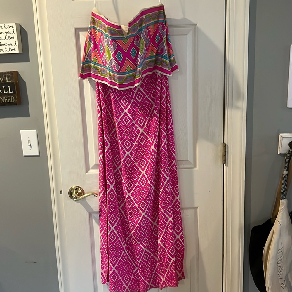 Alice and Trixie printed maxi silk dress